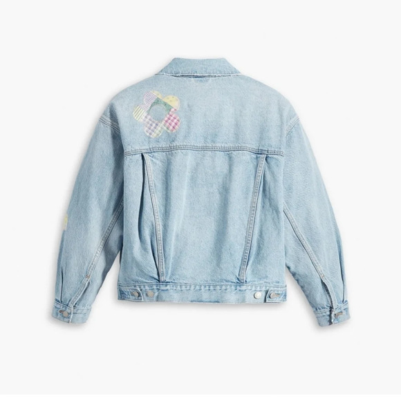 Levis 90s Patchwork Truckers Jacket. Size small - Picture 3 of 12